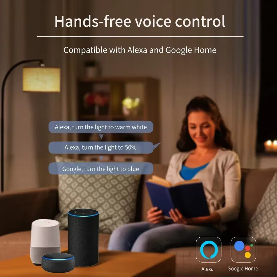 GGBEE Smart LED Deckenlampe RGB 24W mit Tuya WiFi, RF Fernbedienung und App-Steuerung für Alexa und Google Home - Bild 3