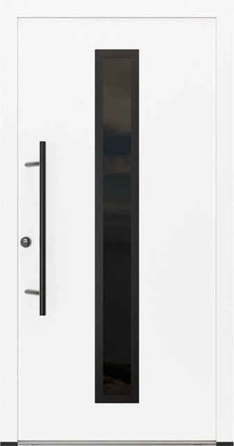 FM Türen Innen Tür AS68 Modell 21 mit Glaseinsatz, Weiß, Links, B: 100 cm, H: 200 cm - Bild 1