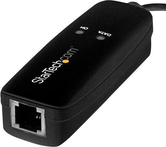 StarTech.com Externes 56k USB-Faxmodem USB56KEMH2 in Schwarz - Bild 1