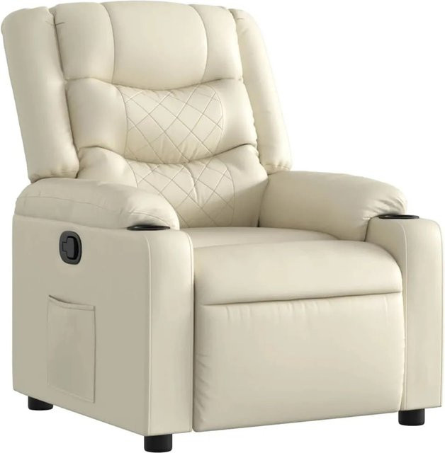vidaXL Relaxsessel in Beige aus Kunstleder mit Armlehnen - Bild 1