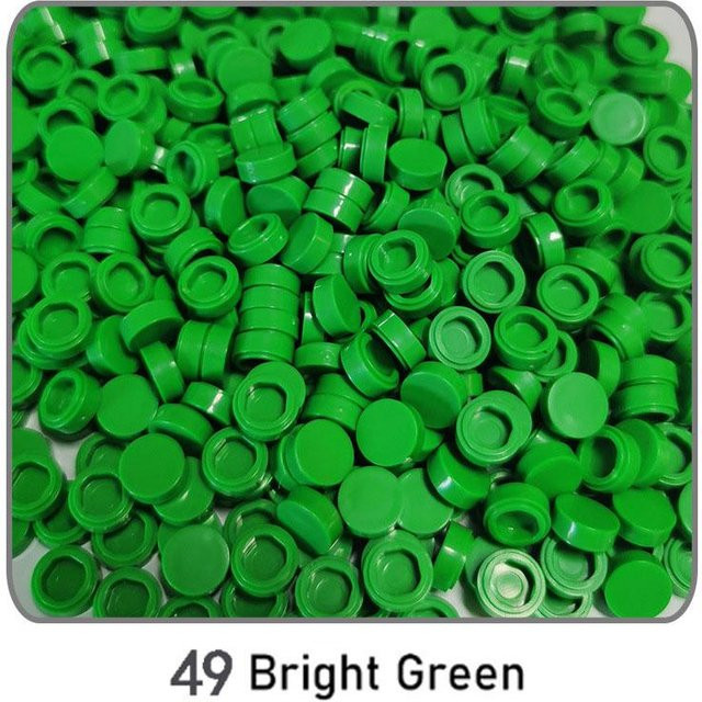 Fliese 1x1 Rund DIY Bausteine Ziegel, 1000-teiliges Set, Bunt / Mehrfarbig, ab 14 Jahre - Bild 1