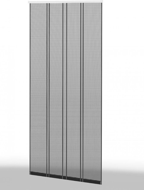 Klemm-Lamellenvorhang COMFORT aus Aluminium in Weiß, B: 100 cm, H: 220 cm - Bild 1