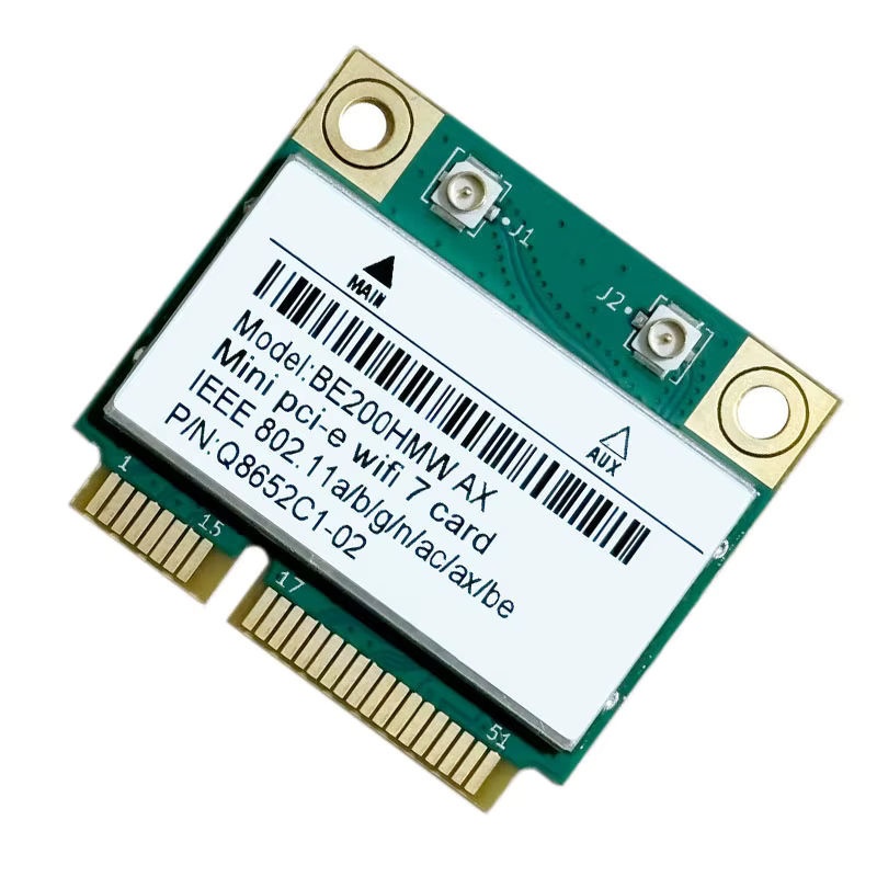 WDXUN WiFi 7 BE200 PCIe Netzwerkadapter mit Bluetooth 5.4, Tri-Band 2,4 GHz/5 GHz/6 GHz, 8774 Mbit/s, BE200NGW Drahtlos-Netzwerkkarte für Windows 10/11, Grün - Bild 4