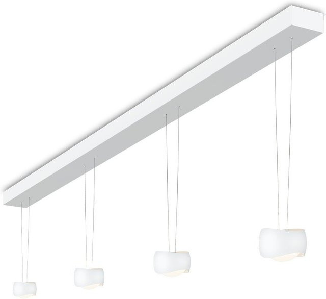 Oligo Curved Slack-Line LED-Pendelleuchte 4-flammig in Weiß matt mit Tunable White (2200K - 5000K) und Casambi-Steuerung - Bild 1