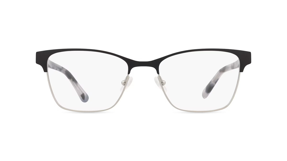 Calvin Klein CK23107 Korrektionsbrille, Vollrand, Quadratisch, Metall, Schwarz, Silber, Unisex - Bild 1
