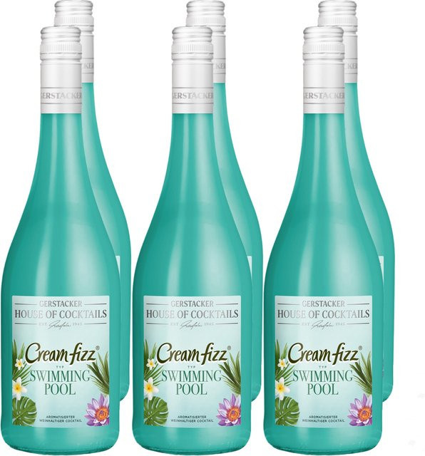 Gerstacker Cream Fizz Swimming Pool, Schaumwein, 6 x 0,75 l - Bild 1