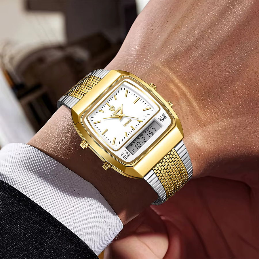 LIEBIG Digitaluhr, Quarz, Gold, Unisex, 3 ATM - Bild 2