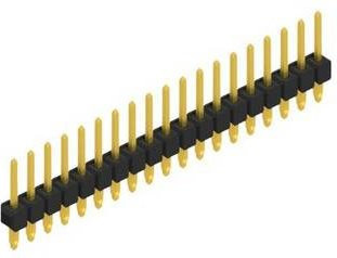 Fischer Elektronik Stiftleiste Standard Schwarz 10 Stück - Bild 1