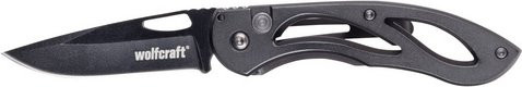 Wolfcraft Freizeitmesser aus Metall in Schwarz - Bild 1