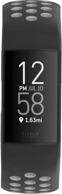 Hama Sportarmband für Fitbit Charge 3/4, Silikon, Schwarz, Unisex - Bild 1