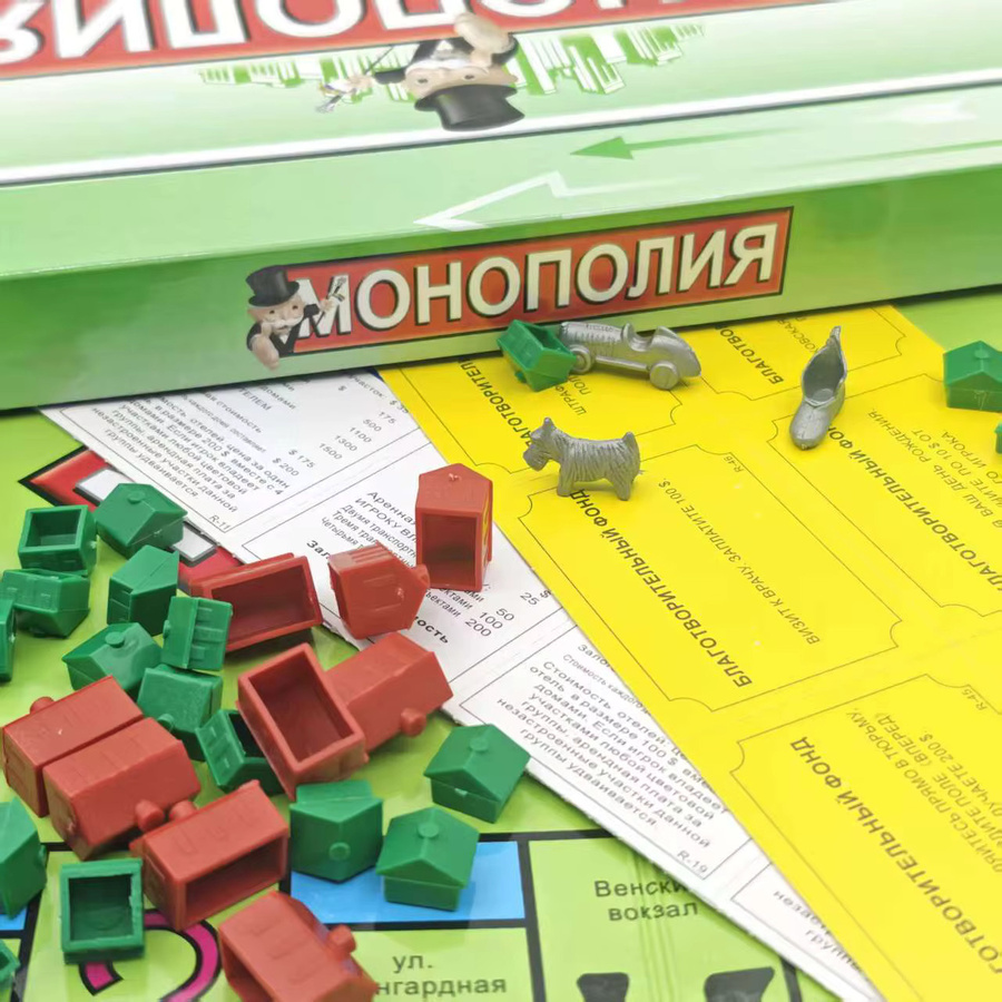 Hasbro Monopoly, Brettspiel, russische Version, Familienspiel, Partyspiel, ab 8 Jahren - Bild 3