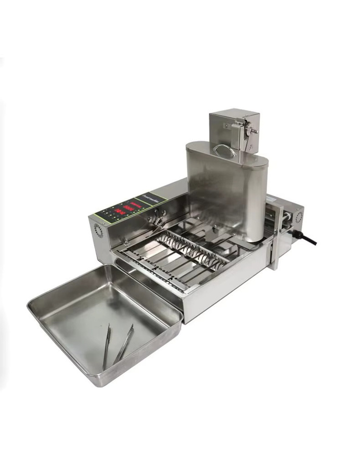 HBLD Multifunktionale Mini Vollautomatische Donut-Maschine Frittiergerät aus Edelstahl in Silber - Bild 1
