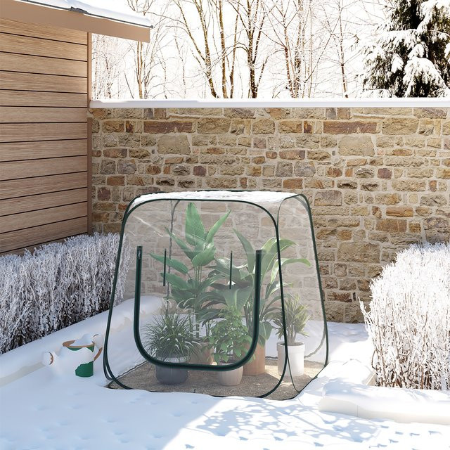 WOLTU Pop-Up-Gewächshaus als transparentes Mini-Gewächshaus-Abdeckungszelt für Frostschutz von Pflanzen und Gemüse im Garten oder Innenbereich - Bild 1