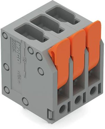 WAGO 2604-3111 Leiterplattenklemme Grau 30 Stück - Bild 1