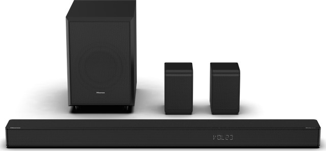 Hisense Soundbar mit Subwoofer AX5125H in Schwarz mit 5.1.2 Surround Sound, Bluetooth, HDMI, USB und optischem Anschluss - Bild 1