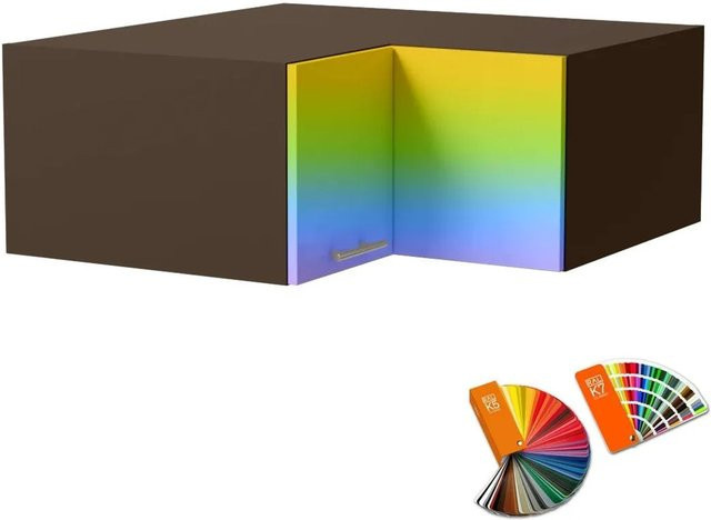 Feldmann-Wohnen Eckaufsatzschrank Brerra Lava, B/T/H: 90 x 36 x 90 cm - Bild 1