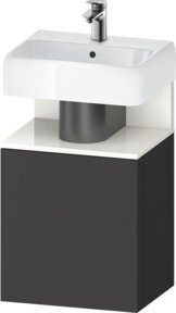 Duravit Waschtischunterschrank Qatego in Weiß und Graphit, B/T/H: 44 x 35 x 64,5 cm - Bild 1