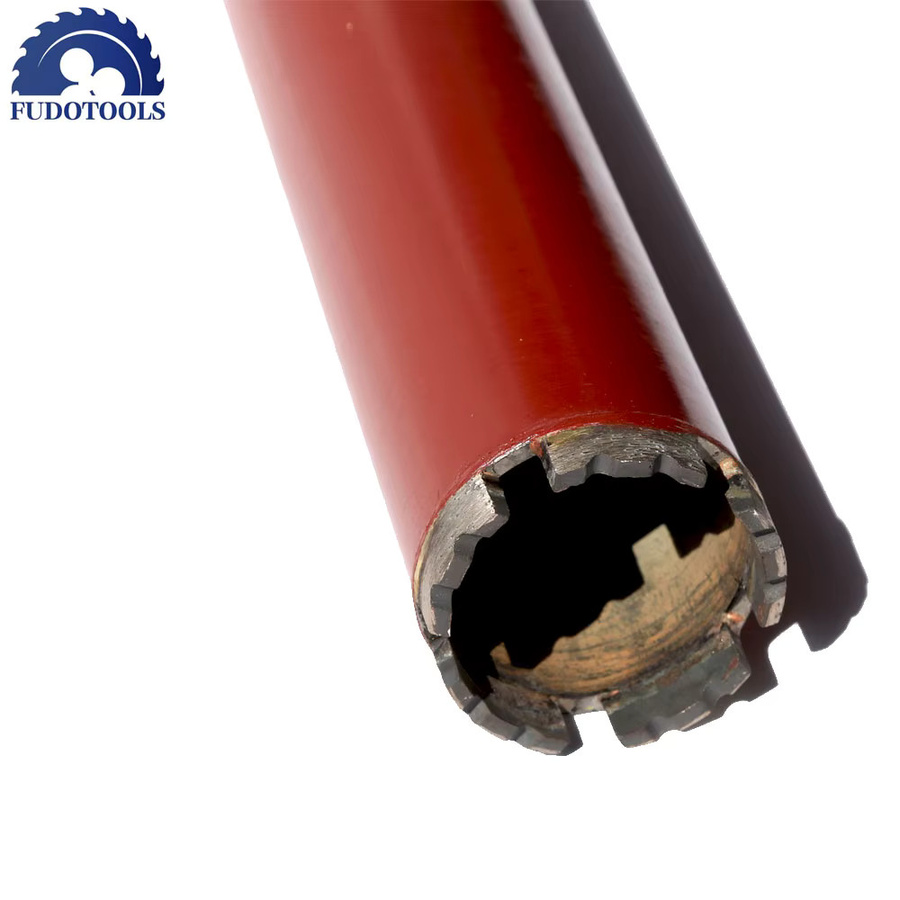 FUDO Diamant-Lochsägen-Kernbohrer in Rot für Beton und Ziegel, Durchmesser: 18–76 mm, Länge: 370 mm - Bild 3