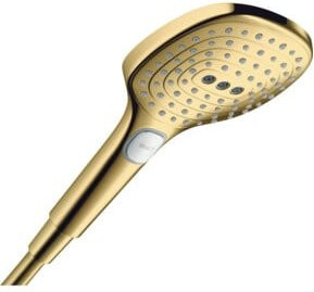 Hansgrohe Raindance Select E 120 Handbrause mit 3 Strahlarten in Gold Optik, Durchmesser: 12 cm - Bild 1