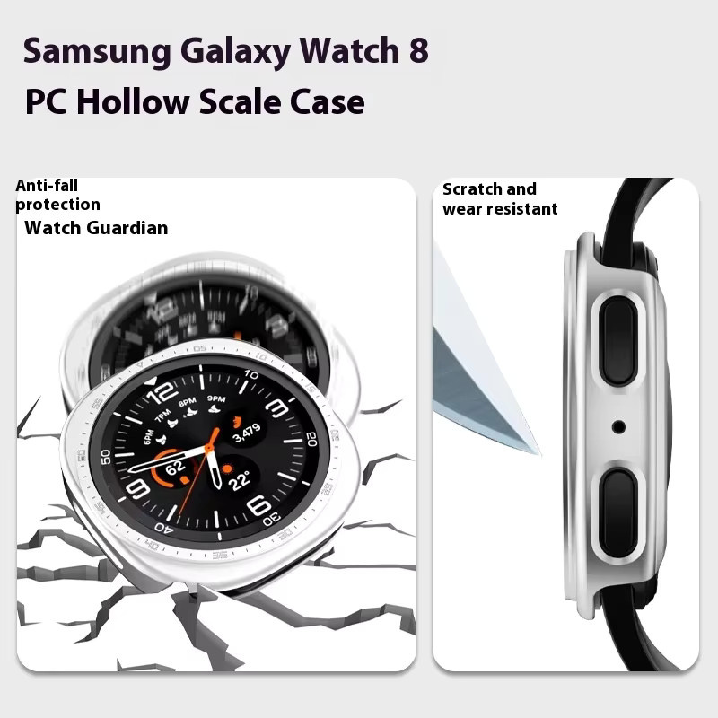 EIMO Stoßstangenschale für Samsung Galaxy Watch 8, Schwarz, Keramik - Bild 4