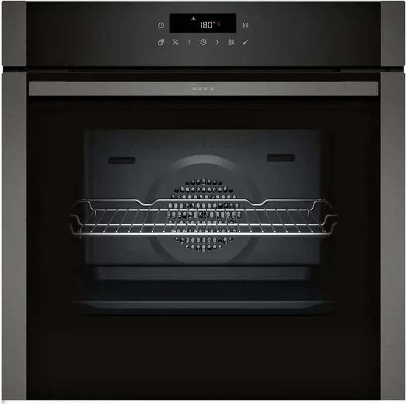 Neff Einbaubackofen BMK320EAP in Schwarz-Grau mit 71 l Volumen, Pyrolyse, Heißluft und Grillfunktion - Bild 2