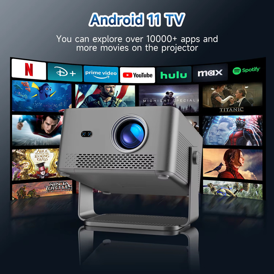 Magcubic HY450GTV Heimkino-Projektor mit Google TV, 4K UHD, 1100 ANSI, Autofokus und HDR10 - Bild 2