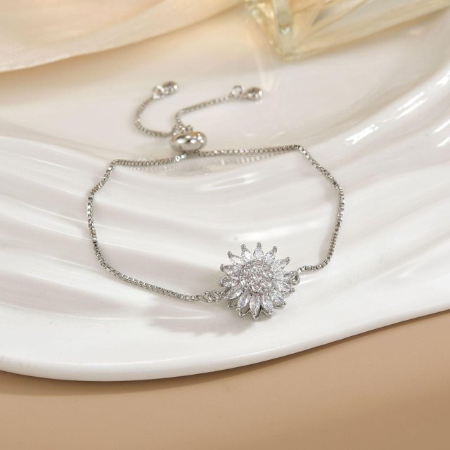 Armband, Silber, Zirkonia, Damen - Bild 1