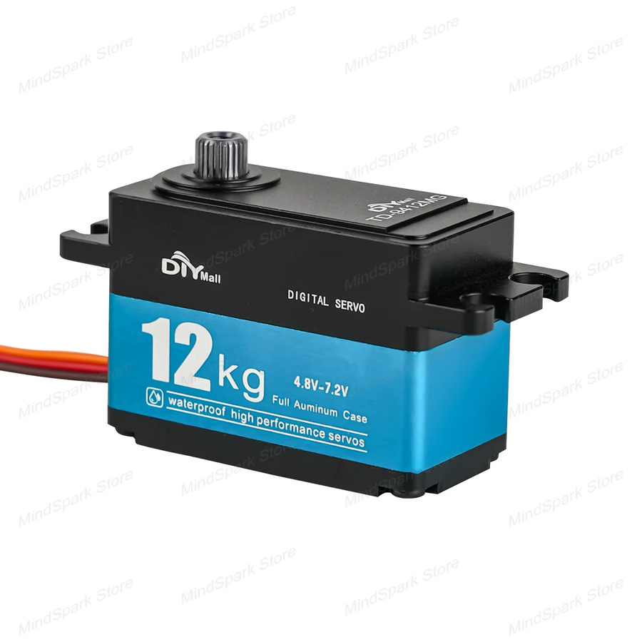 wishiot Digitales Servo, Metallgetriebe, 12 kg, hohes Drehmoment - Bild 2