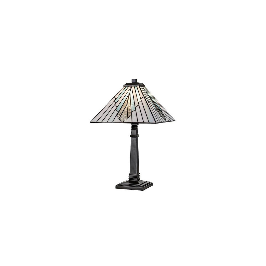 Elstead Lighting Alderley Tischleuchte in Bronze mit Glasschirm - Bild 1