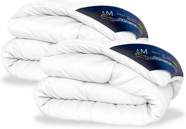 AM Qualitätsmatratzen Premium Sommer Daunen Bettdecke 2er Set aus 100 % Daunen in Weiß, B/H: 135 x 200 cm - Bild 1