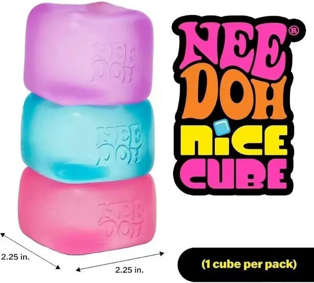 Schylling NeeDoh Nice Cube, Sensorisches Knetspielzeug - Bild 1