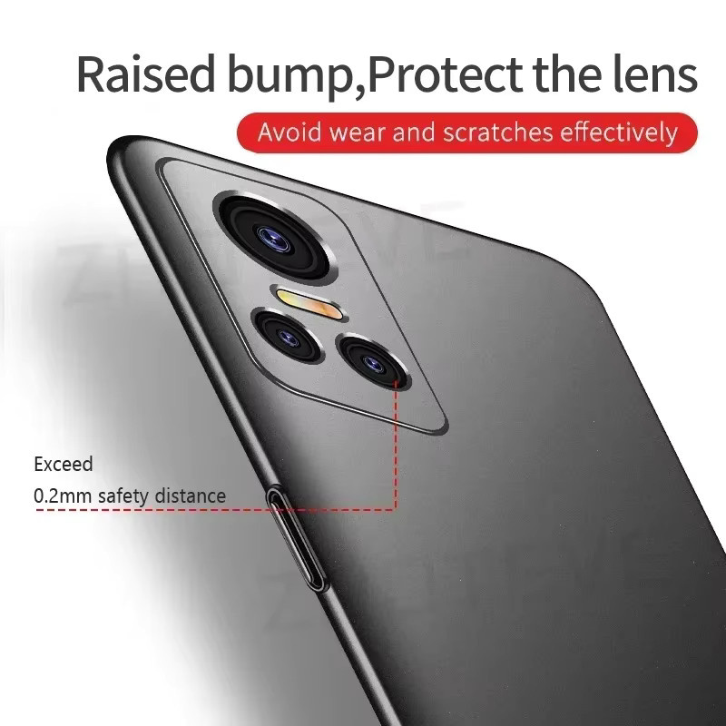 ZROTEVE Ultra dünne matte Handyhülle aus hartem PC für Oppo Realme GT Neo 5, GT Neo 3, GT Neo 2, GT3, GT2 Pro 5G in Grün - Bild 4