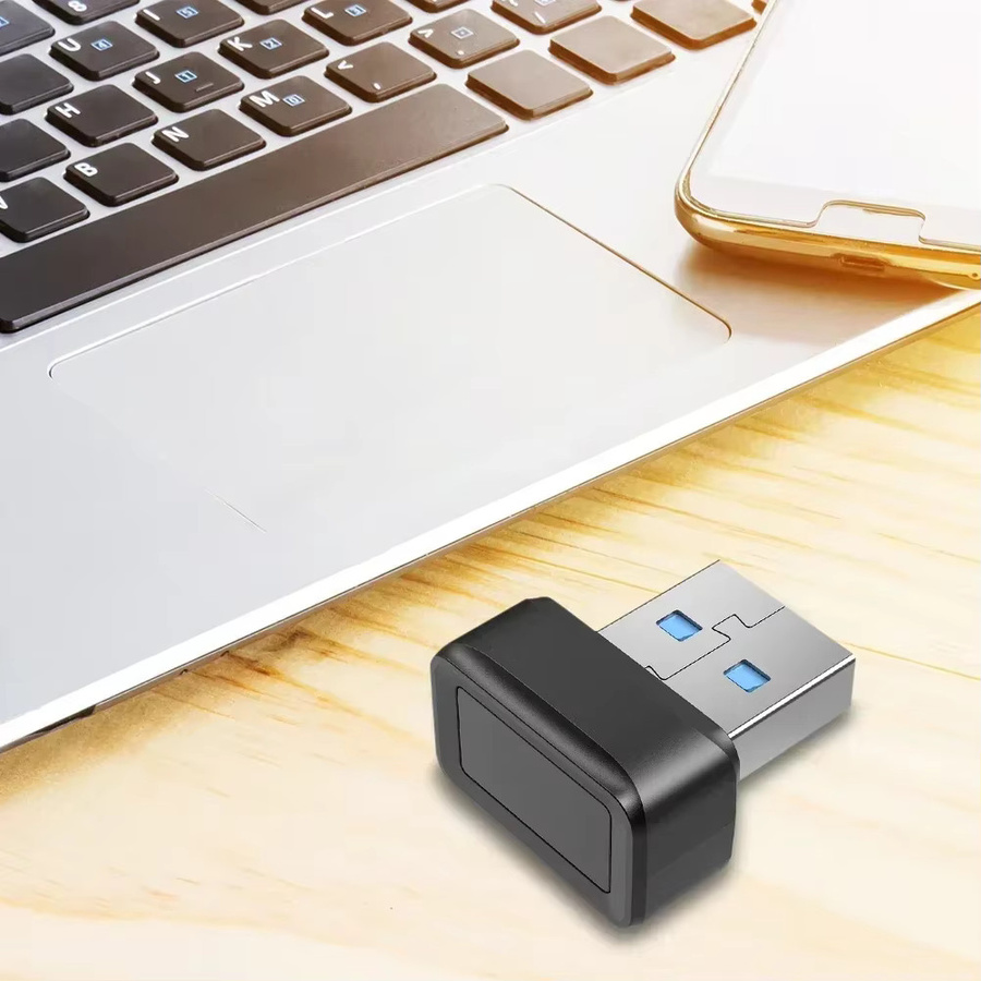 OLOEY USB-Fingerabdruckscanner in Schwarz für biometrische Anmeldung und PC-Sicherheit unter Windows - Bild 2