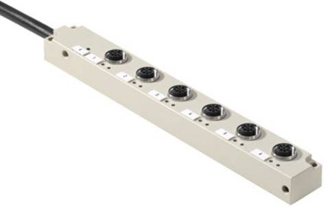 Weidmüller SAI-6-F 4P M12L 5M Sensor/Aktorbox passiv, M12-Verteiler mit Metallgewinde, grau - Bild 1