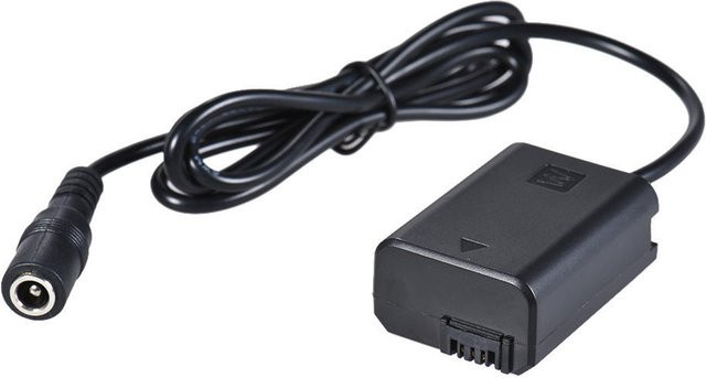 Sony AC-PW20 Dummy-Akku-Adapter mit NP-FW50 Netzteil für Kameras, Schwarz - Bild 1