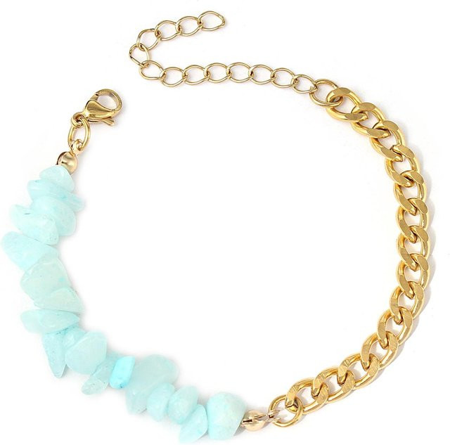 SunFlowers Story Armband Edelstahl, kubische Kette, Kristalle, Unisex - Bild 1