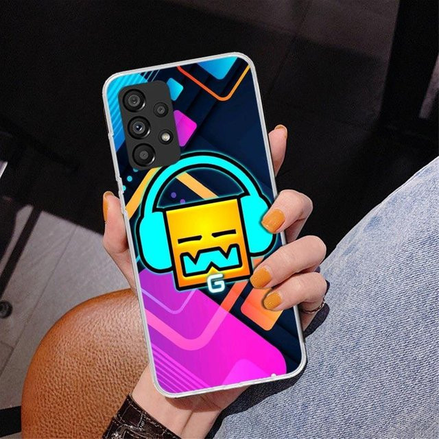Geometry Dash Handyhülle für Samsung Galaxy A17 A16 A15 A14 A13 A57 A56 A55 A54 A53 A37 A36 A35 A34 A33 A26 A25 A24 A23 5G in Multicolour - Bild 1