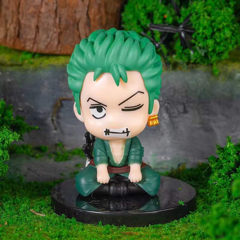 Bandai One Piece Anime Figur Ruffy und Zoro PVC Modell Ornament in Multicolor - Bild 3
