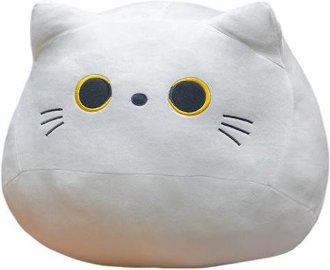 Amusedly Plüschkätzchen Kissen weiß, Höhe: 30 cm - Bild 1