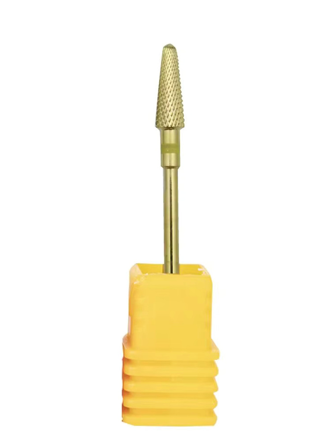Easy Nail Nagelbohrer, Goldener Wolframkarbid, Kegelförmig, 3/32 Zoll, Unisex - Bild 3