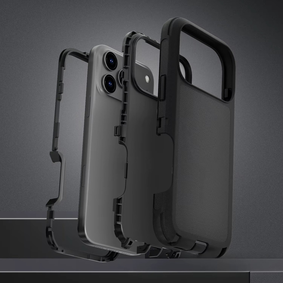 OTT Hochleistungs-Schutzpanzerhülle mit Gürtelclip für iPhone 18 17 Air 16 15 14 Plus 13 Pro Max, stoßfeste Hülle in Schwarz, Pink oder Grün - Bild 2