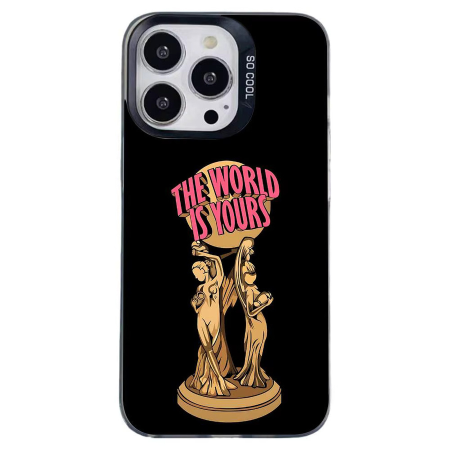 Scarface The World Is Yours Stoßfeste Handyhülle für Apple iPhone 11 bis 17 Pro Max Plus in Silber und Schwarz - Bild 7