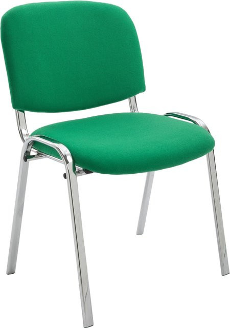 CLP Konferenzstuhl KEN CHROM Stapelstuhl mit Stoffbezug und Metallgestell in Chromoptik - Bild 1