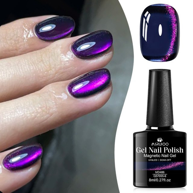 MSRUIOO Kristall-Magnetgel Nagellack Katzenauge, 8 ml, schimmernd - Bild 1