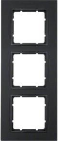 Berker Rahmen 3fach Anthrazit Matt Flush Design - Bild 1