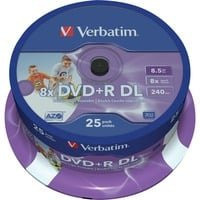 Verbatim DVD+R DL Double Layer Rohlinge 8,5 GB 25er Spindel bedruckbar - Bild 1