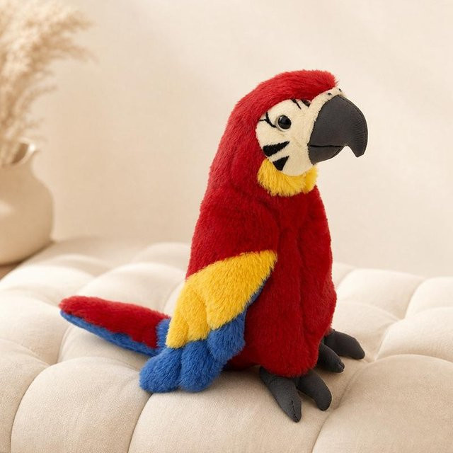 Yiran toy Papageien-Plüschtier, Ara-Puppe, 25cm, ab 0 Jahre, bunt - Bild 1