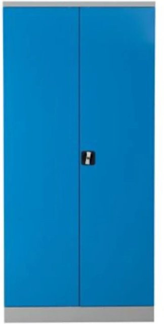 PROREGAL Stahlschrank Bee mit 4 Fachböden und Schließsystem in Grau und Hellblau, H x B x T: 195 x 92 x 42 cm - Bild 1