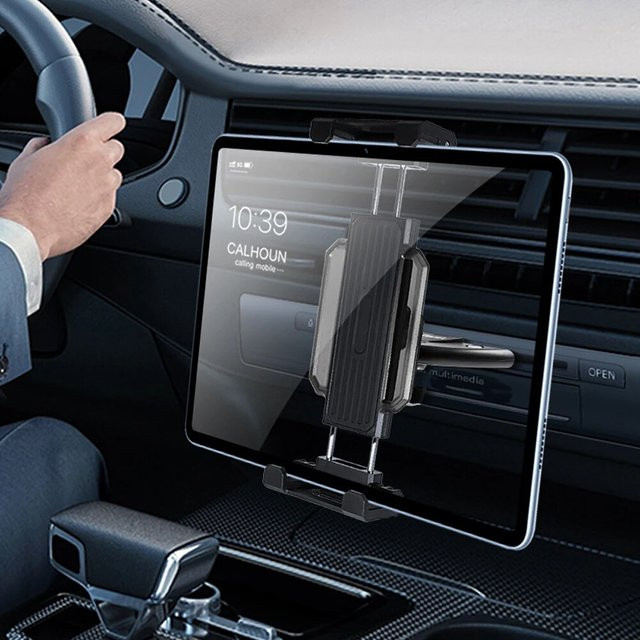 Universal Tablet Halterung für das Auto mit CD-Schlitz für 4-13 Zoll Geräte in Schwarz - Bild 1