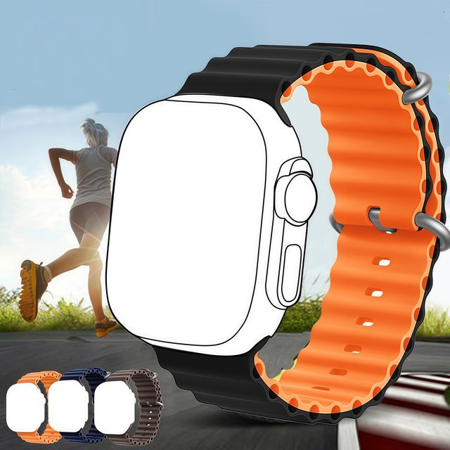 DUTRIEUX Uhrenarmband Silikon, Ocean Loop, 49 mm, Unisex - Bild 1